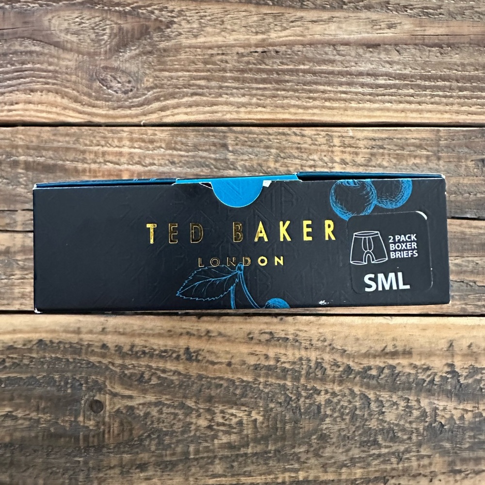Ted Baker London Boxer Brief Men's Size Small 2 Pack Premium Soft Blue - Picture 4 of 4